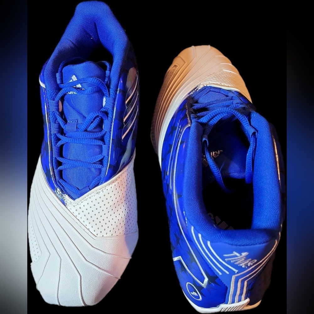 Adidas T-Mac Basketball Shoe Royal Blue White USA Stars Men's Size 8½ and Size 9